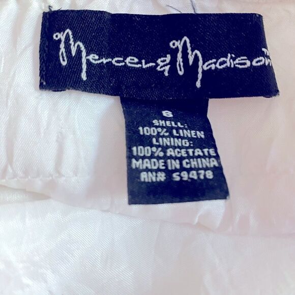 Mercer & Madison White Linen Sundress Size 6 - Picture 5 of 6